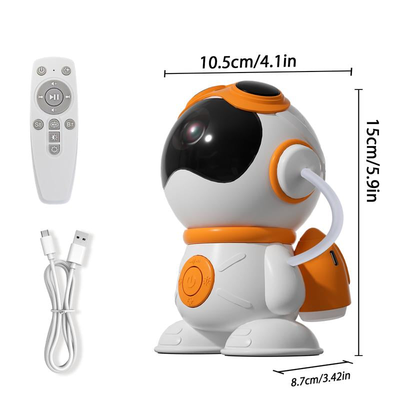 Starry Sky Projector with Remote Control, 1 Count Bluetooth-Compatible Speaker Projector, USB Powered Playroom Night LED Light, Projector Lamp, LED Lights for Bedroom Room Decoration Astronaut Starry