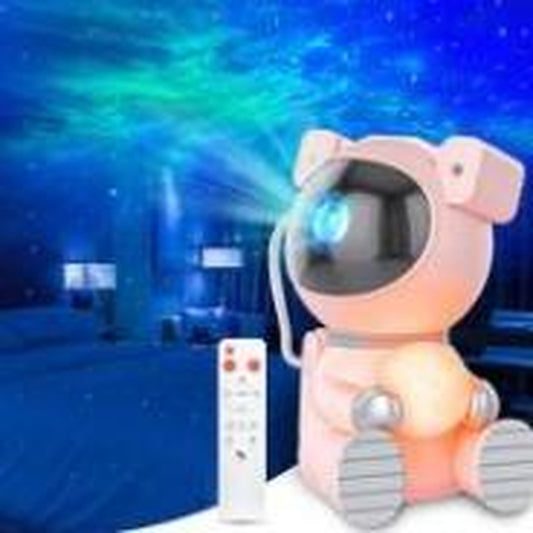 Astronaut Galaxy Star Projector Starry Night Light - Starry Nebula Ceiling Projector with 8 Modes, Remote Control and 360° Adjustable Function Light